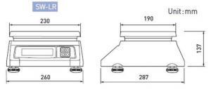 CAS SW LR Basic Scale dimensions