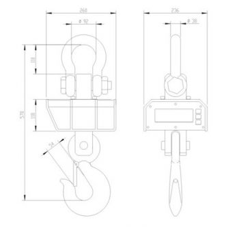 Affordable Crane Scales Suppliers UAE | SENS OCS-K | Hanging Scale UAE