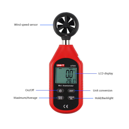 Mini Anemometer UT363 Price in UAE | Airflow Meter Price in Dubai | Petra